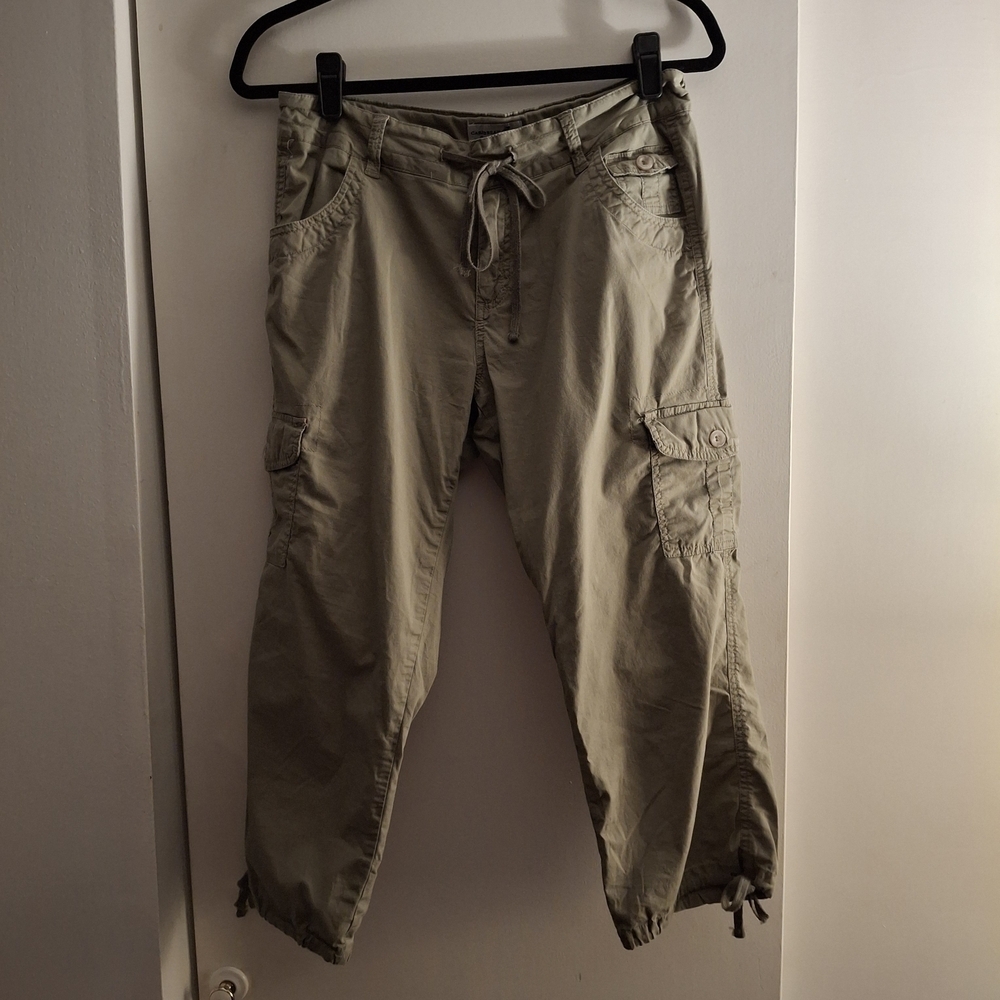 Caribbean Joe Women's Cropped Cargo Pants - Khaki
